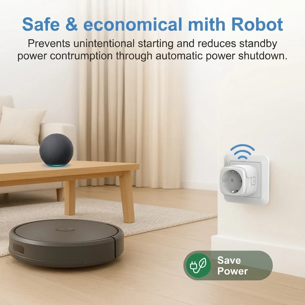SURFOU 16A WiFi Smart Plug with Energy Monitoring - Alexa & Google Home Compatible 6