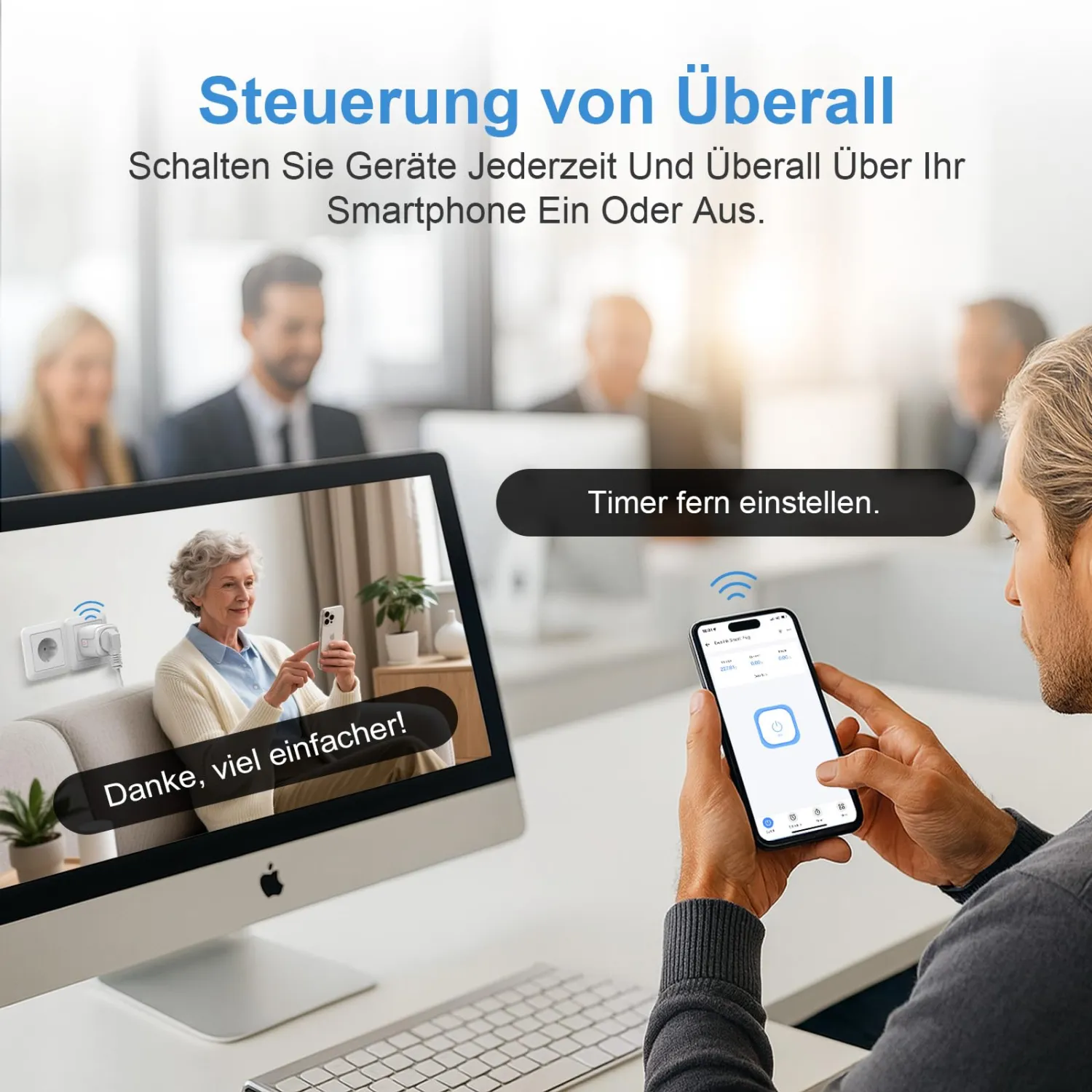SURFOU 16A WiFi Smart Plug with Energy Monitoring - Alexa & Google Home Compatible 10