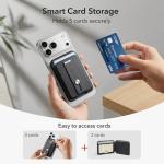 ESR Geo MagSafe Wallet with Apple Find My & Stand - 5 Card Holder, RFID Blocking, Black