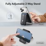 ESR Geo MagSafe Wallet with Apple Find My & Stand - 5 Card Holder, RFID Blocking, Black