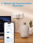 Meross Smart WiFi Plug (FR Type E) - 16A with Energy Monitoring, 2-Pack