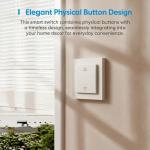 Meross Matte Matter Wi-Fi Smart Roller Shutter Switch for Apple HomeKit, Alexa & Google Home