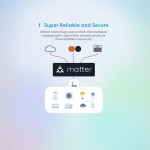 Meross Matte Matter Wi-Fi Smart Roller Shutter Switch for Apple HomeKit, Alexa & Google Home