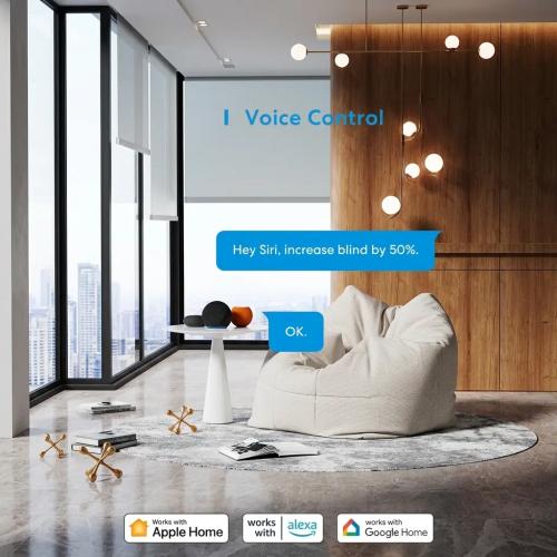 Meross Matte Matter Wi-Fi Smart Roller Shutter Switch for Apple HomeKit, Alexa & Google Home