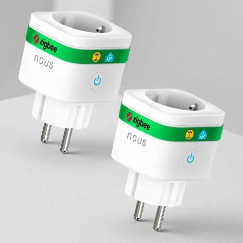 NOUS A7Z ZigBee 3.0 Smart Socket with Energy Monitoring (16A) - 2 Pack