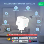 NOUS A7Z ZigBee 3.0 Smart Socket with Energy Monitoring (16A) - 2 Pack