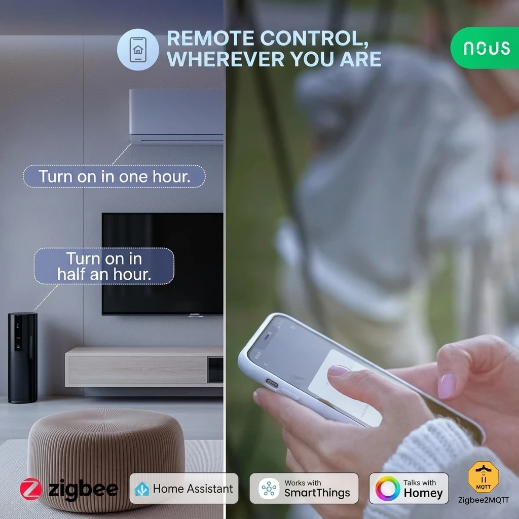 NOUS A7Z ZigBee 3.0 Smart Socket with Energy Monitoring (16A) - 2 Pack 3