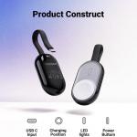 Veger POMME 1200mAh Ultra-Compact Wireless Portable Charger & Power Bank for Apple Watch