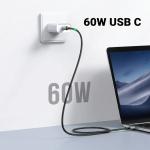 UGREEN USB-C to USB-C 60W Fast Charging Braided Data Cable - 0.5 Meter 50149
