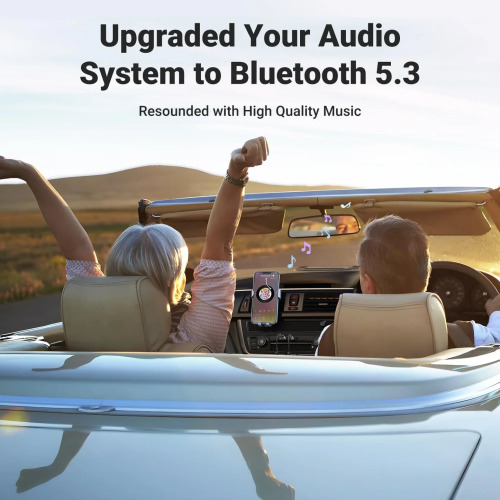 UGREEN Bluetooth 5.3 Audio Receiver for Car - 3.5mm Aux Adapter 70601